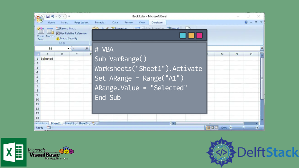 Create Variable Range in VBA Delft Stack